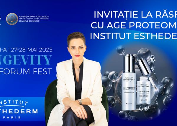 longevity forum fest 2025 invitatie la rasfat cu age proteom by institut esthederm