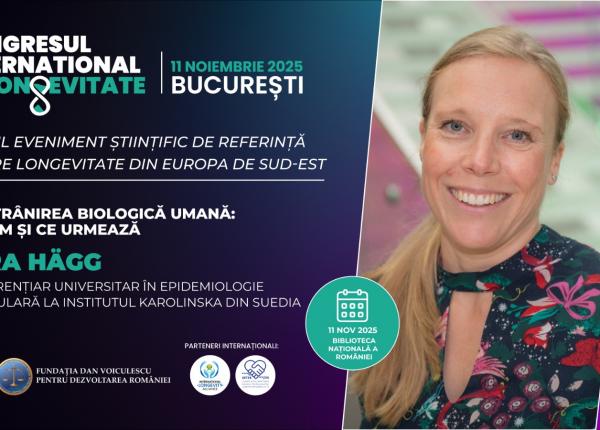 cercetatoarea care a schimbat modul in care intelegem imbatranirea vine pentru prima data in romania sara hagg la congresul international de longevitate