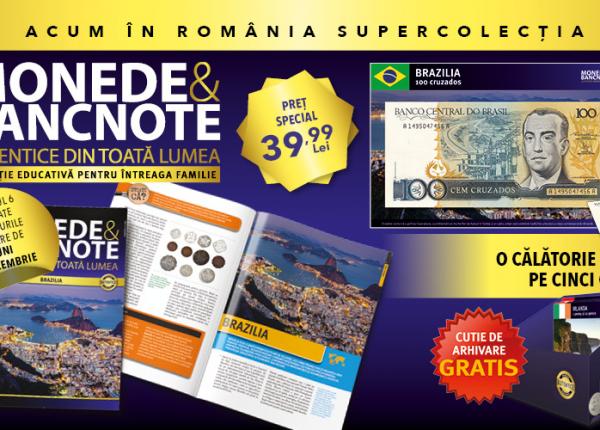 descopera brazilia in numarul 6 din colectia monede si bancnote autentice din toata lumea