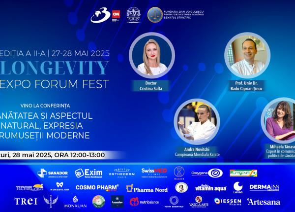 longevity expo forum fest 2025 sanatatea si aspectul natural expresia frumusetii moderne