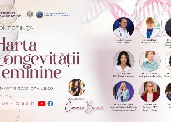 conferinta harta longevitatii feminine experti din medicina si cercetare analizeaza mecanismele biologice ale unei vieti mai lungi