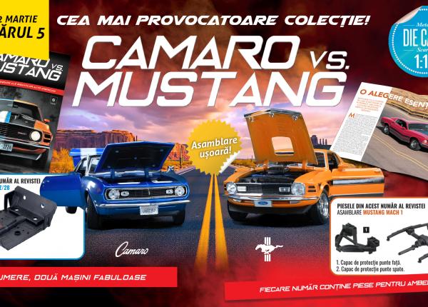 camaro vs mustang colectia care te provoaca sa construiesti machetele a doua legende auto piese noi de maine la chioscuri