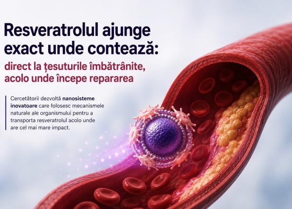 cercetatorii cauta solutii inovatoare pentru ca resveratrolul sa ajunga direct in tesuturile imbatranite si sa stimuleze repararea lor