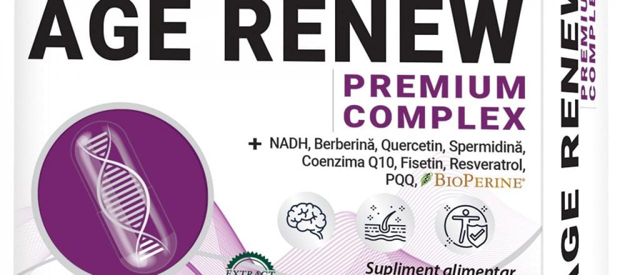 Mentine-ți vitalitatea și longevitatea după 35 de ani cu AGE RENEW de la COSMO PHARM (P)
