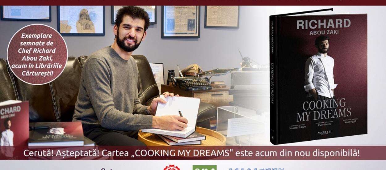  Cerută! Așteptată! Cartea lui Chef Richard Abou Zaki este din nou disponibilă. Acum în Librăriile Cărturești cu exemplare semnate!