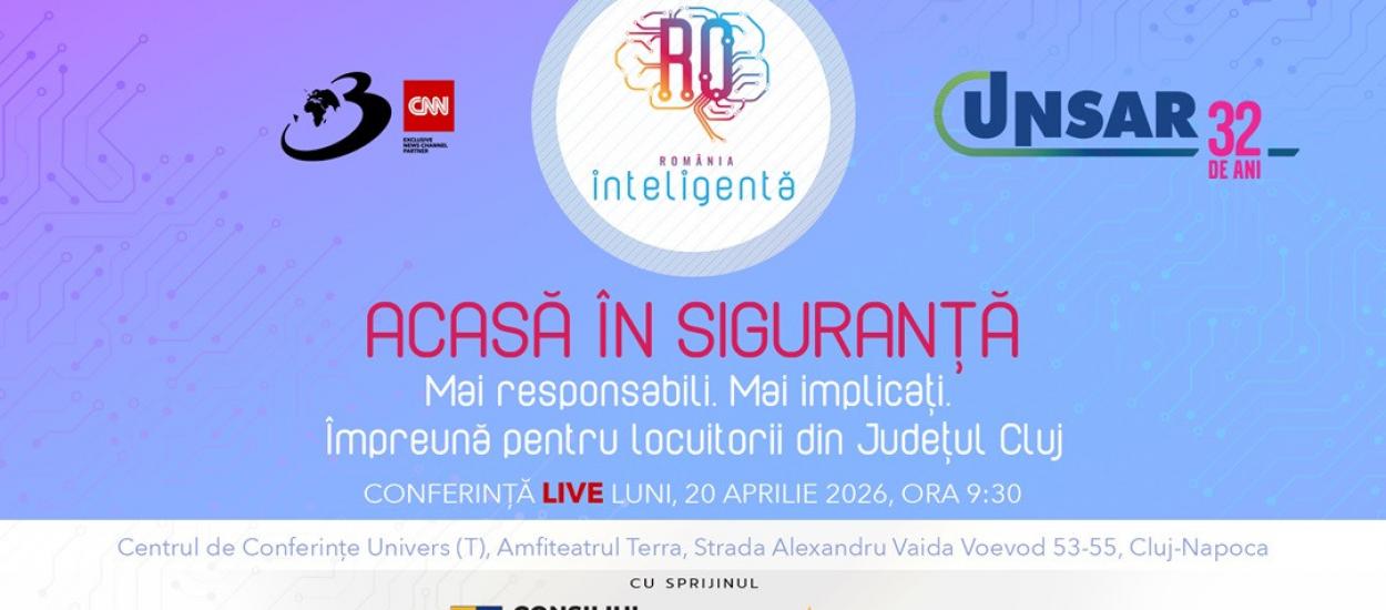 „Acasă în siguranță”: Campania națională pentru protejarea locuințelor românilor, lansată de UNSAR și Antena 3 CNN continuă în Cluj