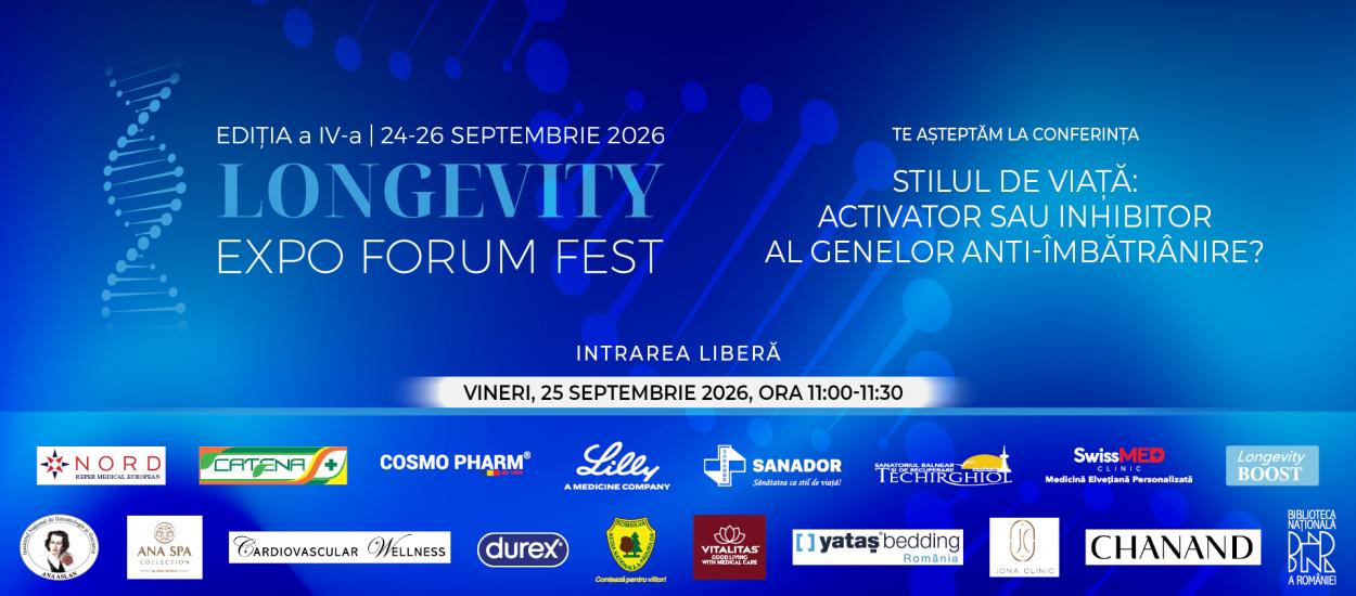 STILUL DE VIAȚĂ - ACTIVATOR SAU INHIBITOR AL GENELOR ANTI-ÎMBĂTRÂNIRE?